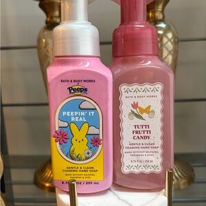 Bath & Body Works Peepin' It Real & Tutti Frutti Foaming Hand Soap NWT Easter